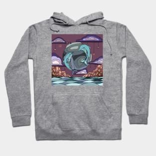 Dolphins in the sky Hoodie